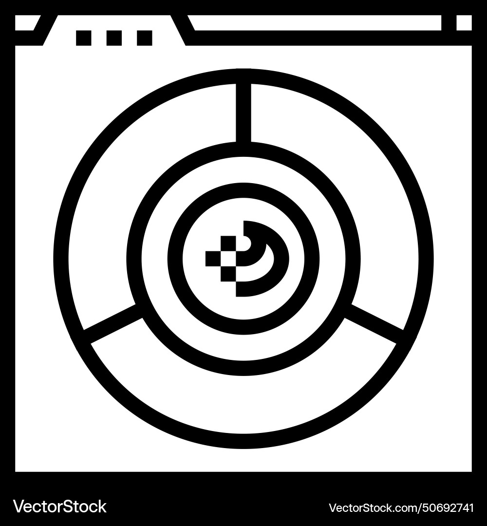 Color accessibility ux ui design line icon Color accessibility ux ui design line icon Vector Image