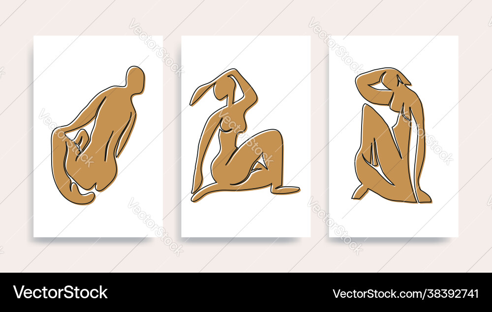 Contemporary henri matisse abstract art Contemporary henri matisse abstract art vector image