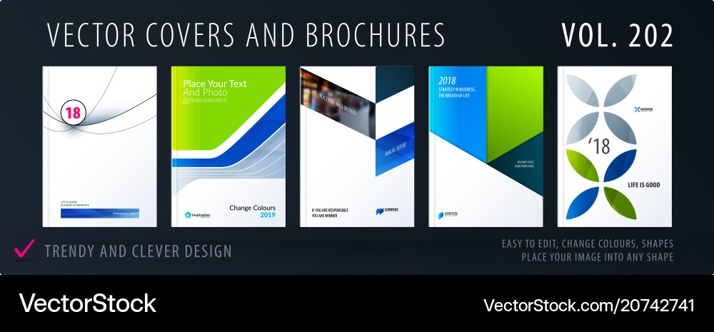 Design set colourful abstract templates Design set colourful abstract templates vector image