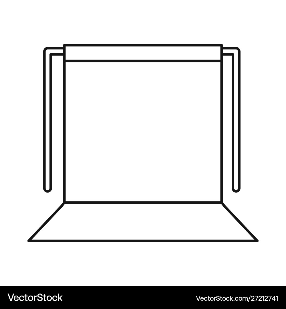 Isolated object background and photographing Vector Image