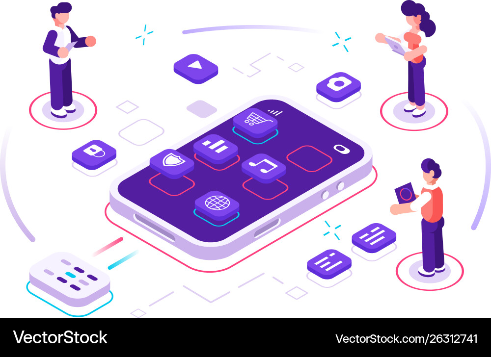 Mock-up design concept vector image