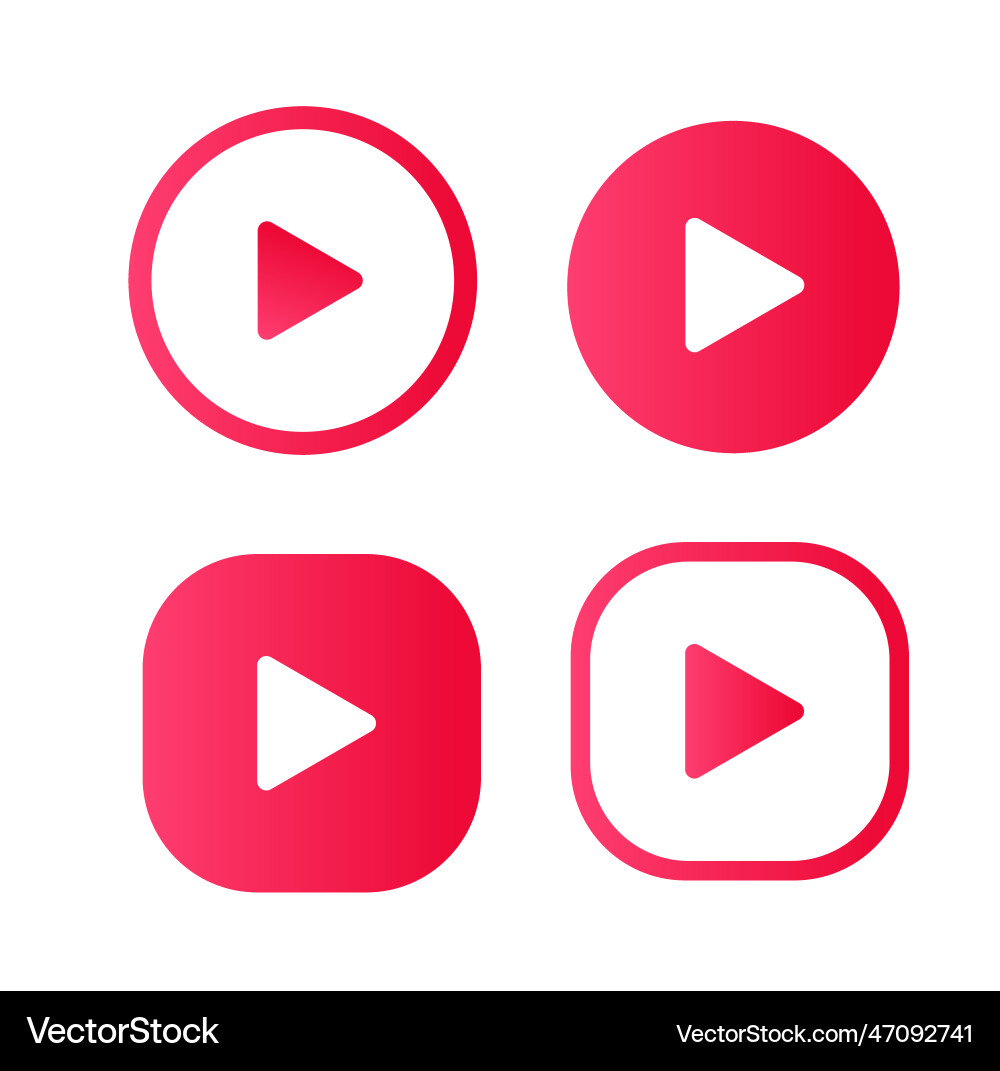 Pause button play icon for graphic design project Vector Image