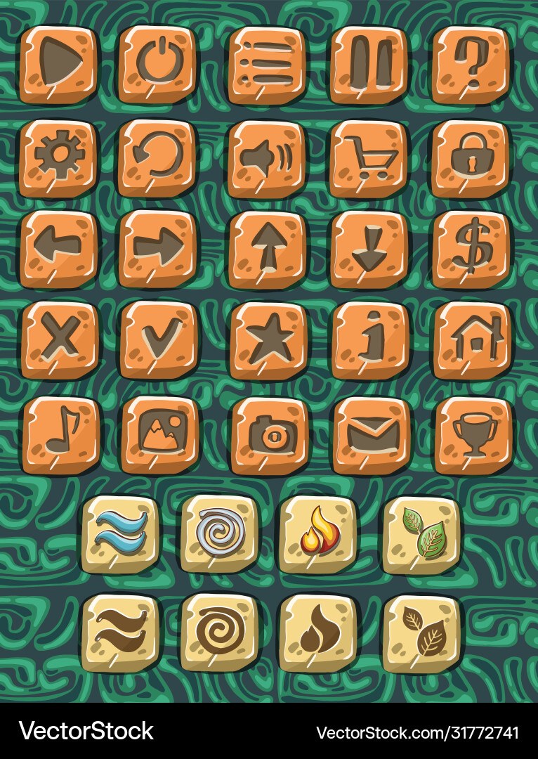 Set of web square button Set of web square button vector image