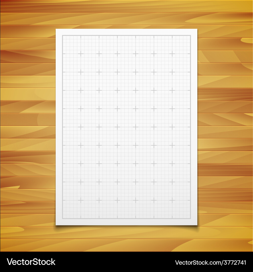 White isolated square grid with shadow vector image
