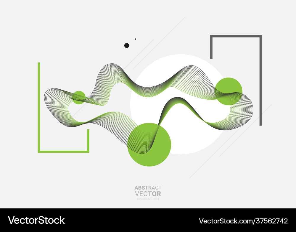 Abstract background with dynamic linear waves Abstract background with dynamic linear waves vector image