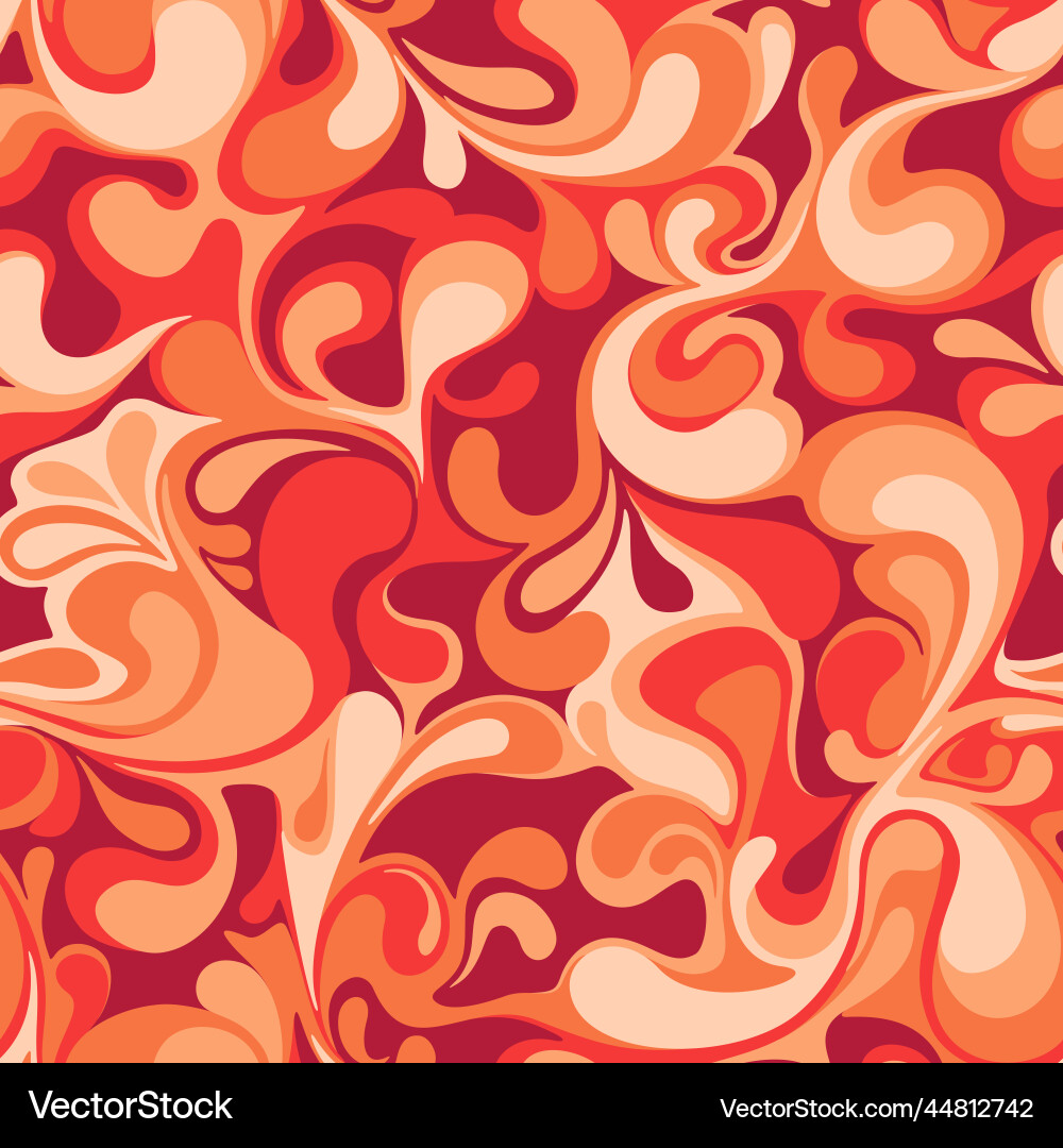 Abstract Curly Drop Pattern vector image