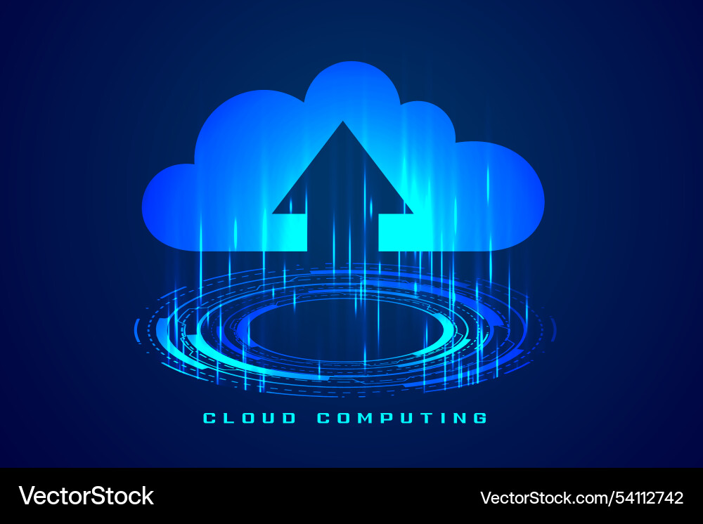 Digital web cloud computing background for online Digital web cloud computing background for online Vector Image