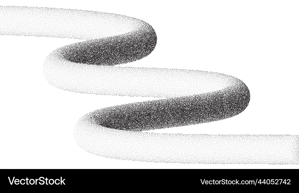 Dotwork wave pattern background black noise Dotwork wave pattern background black noise vector image