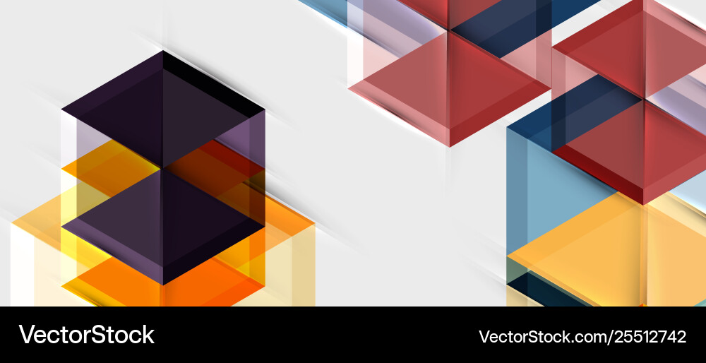 Geometric triangle and hexagon abstract background Geometric triangle and hexagon abstract background Vector Image