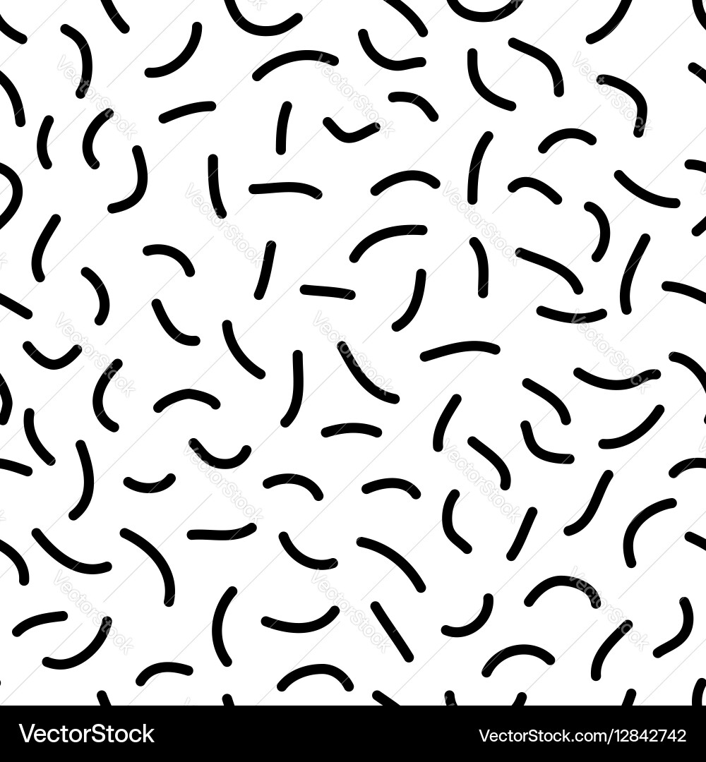 Retro Memphis Style Pattern vector image