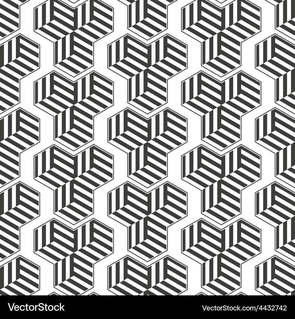 Seamless pattern with cubes repeating modern Vector Image