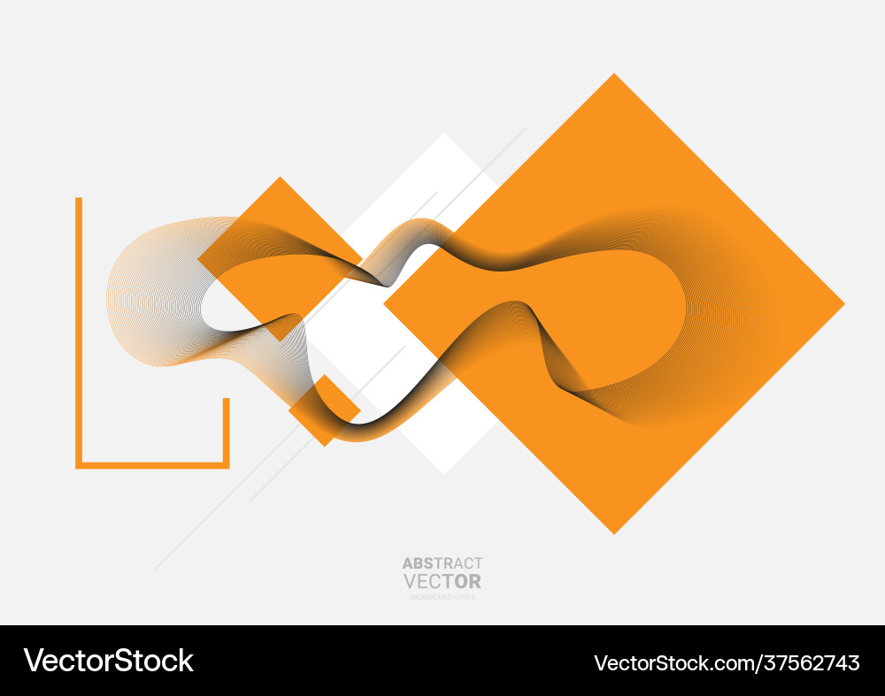 Abstract background with dynamic linear waves Abstract background with dynamic linear waves vector image