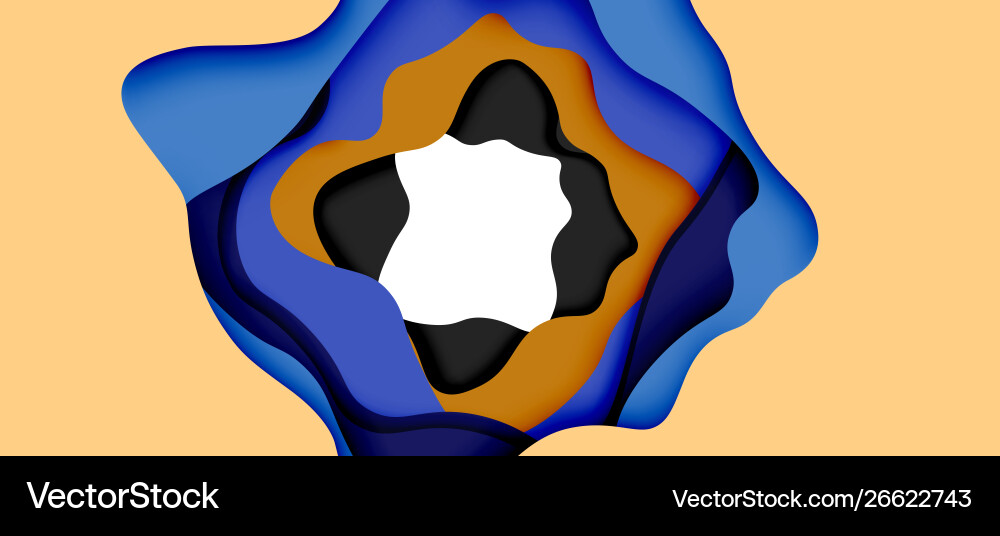 Abstract cut out waves for web design Abstract cut out waves for web design vector image