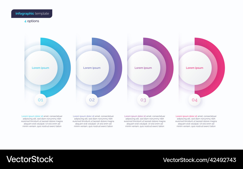 Abstract gradient minimalistic infographic Abstract gradient minimalistic infographic vector image