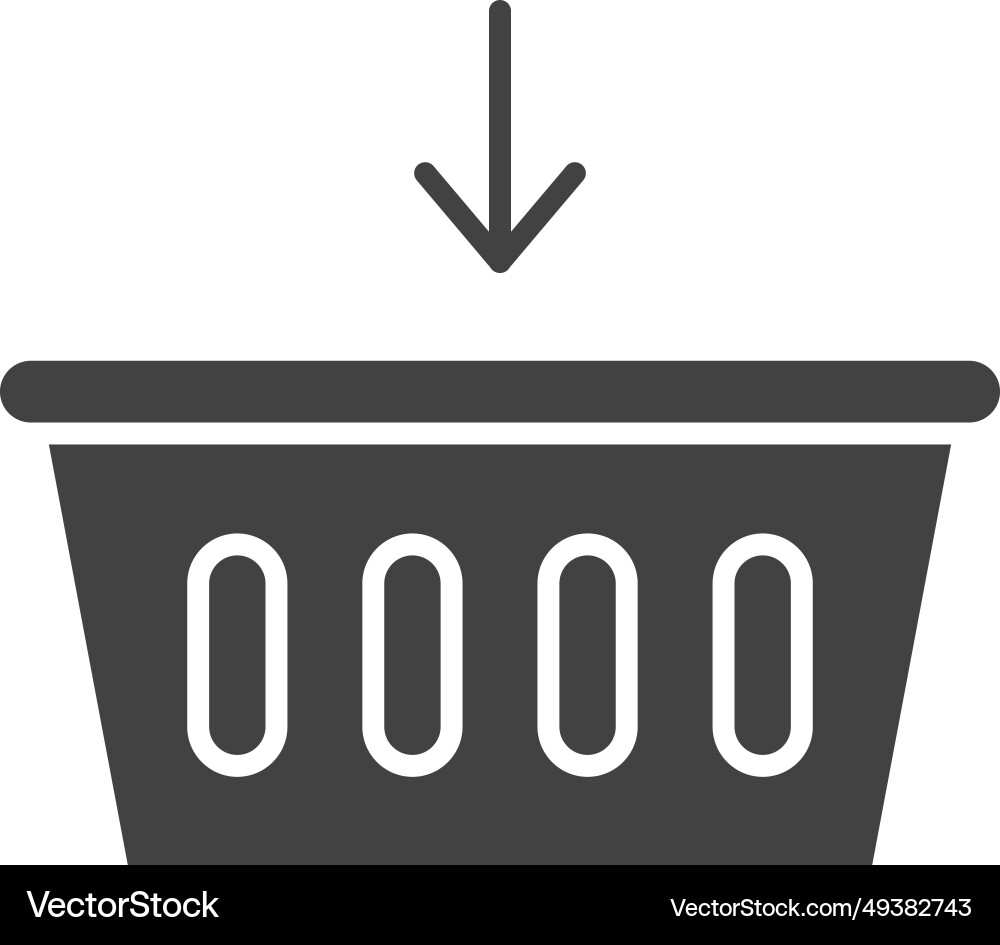 Add to basket icon image vector image
