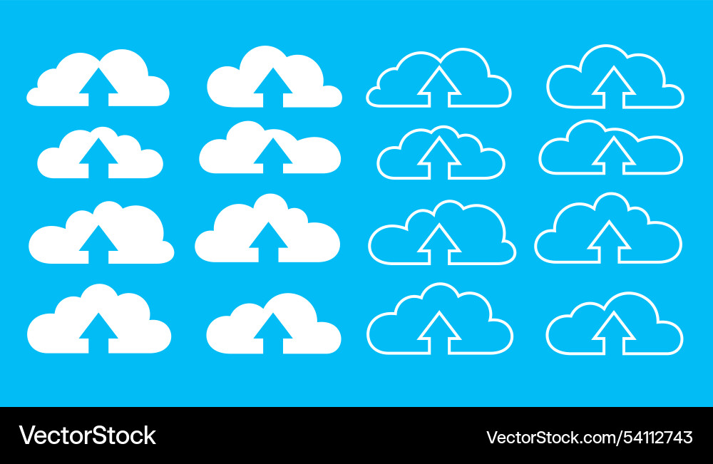 Cloud computing web network background for global Vector Image