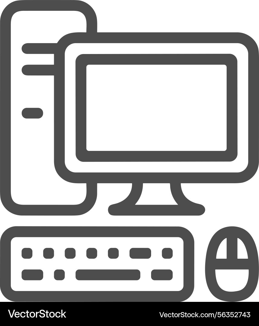 Computer icon symbol image Vector Image