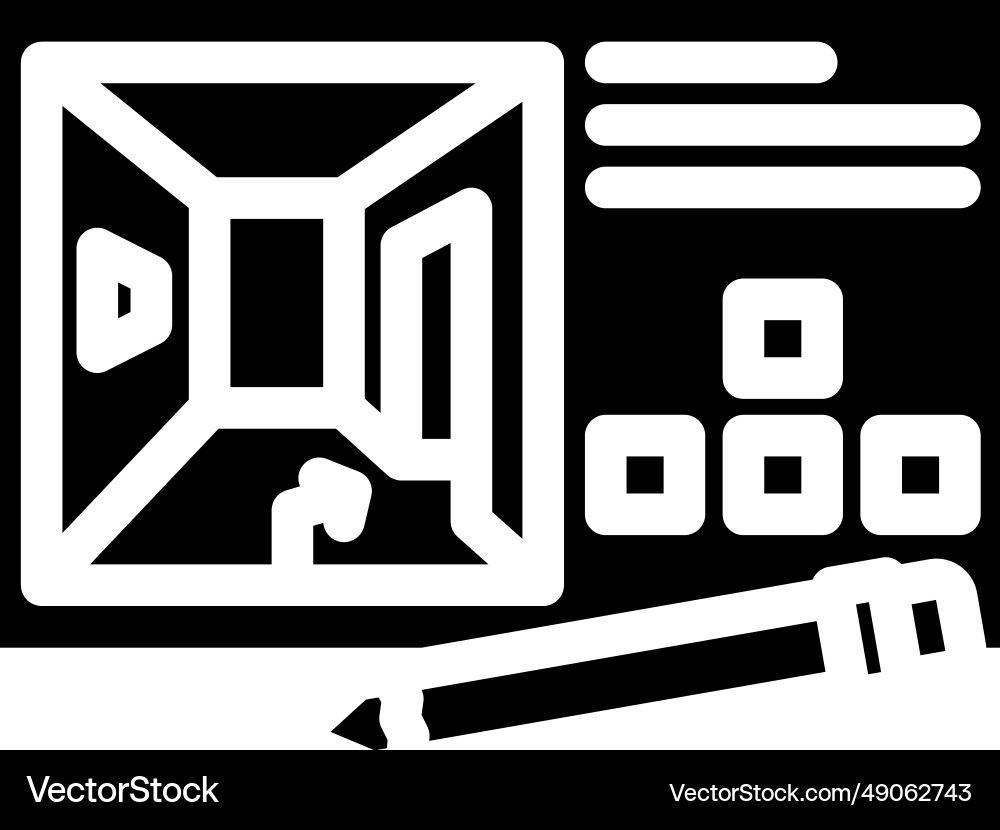 Concept design game development glyph icon Concept design game development glyph icon Vector Image