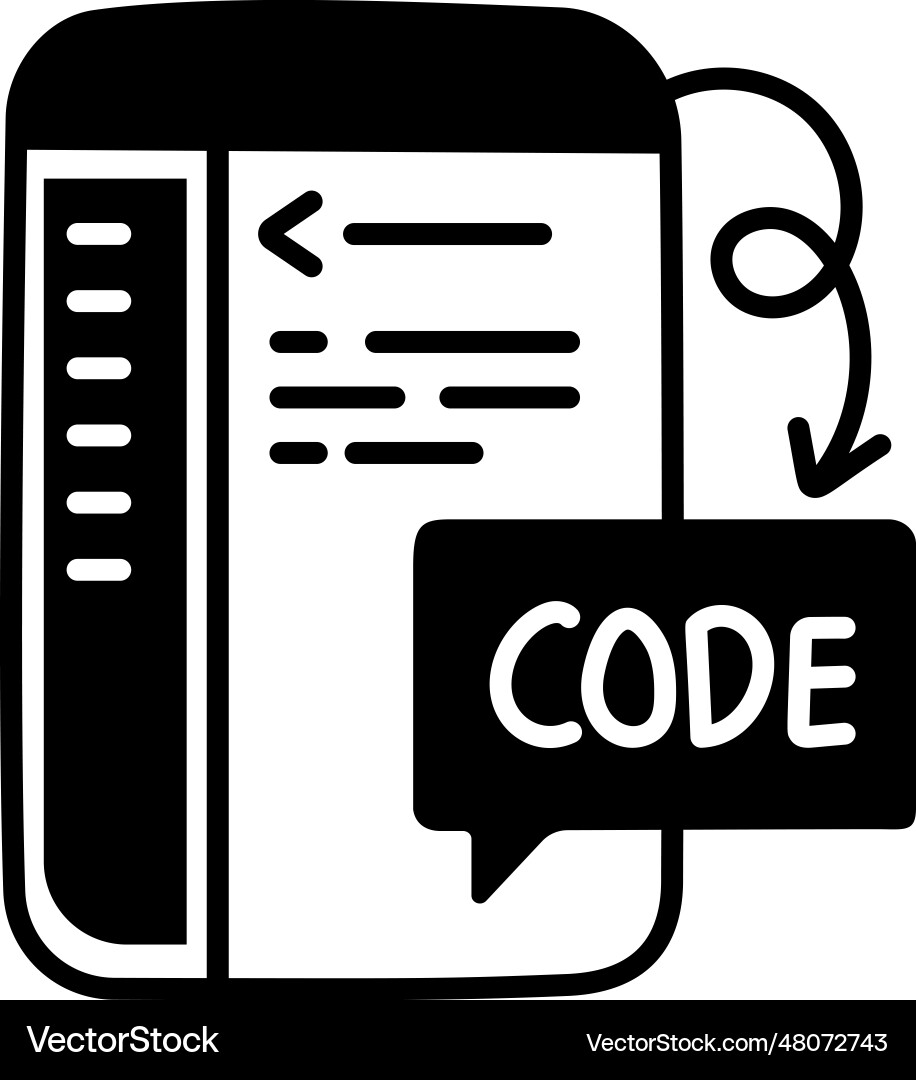 Development code vector image