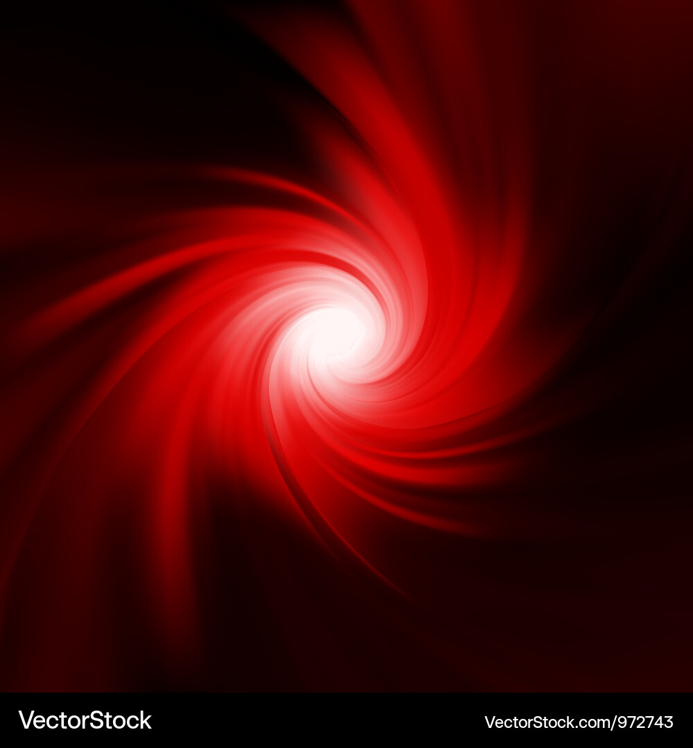 Dynamic Red Swirl Abstract Background vector image