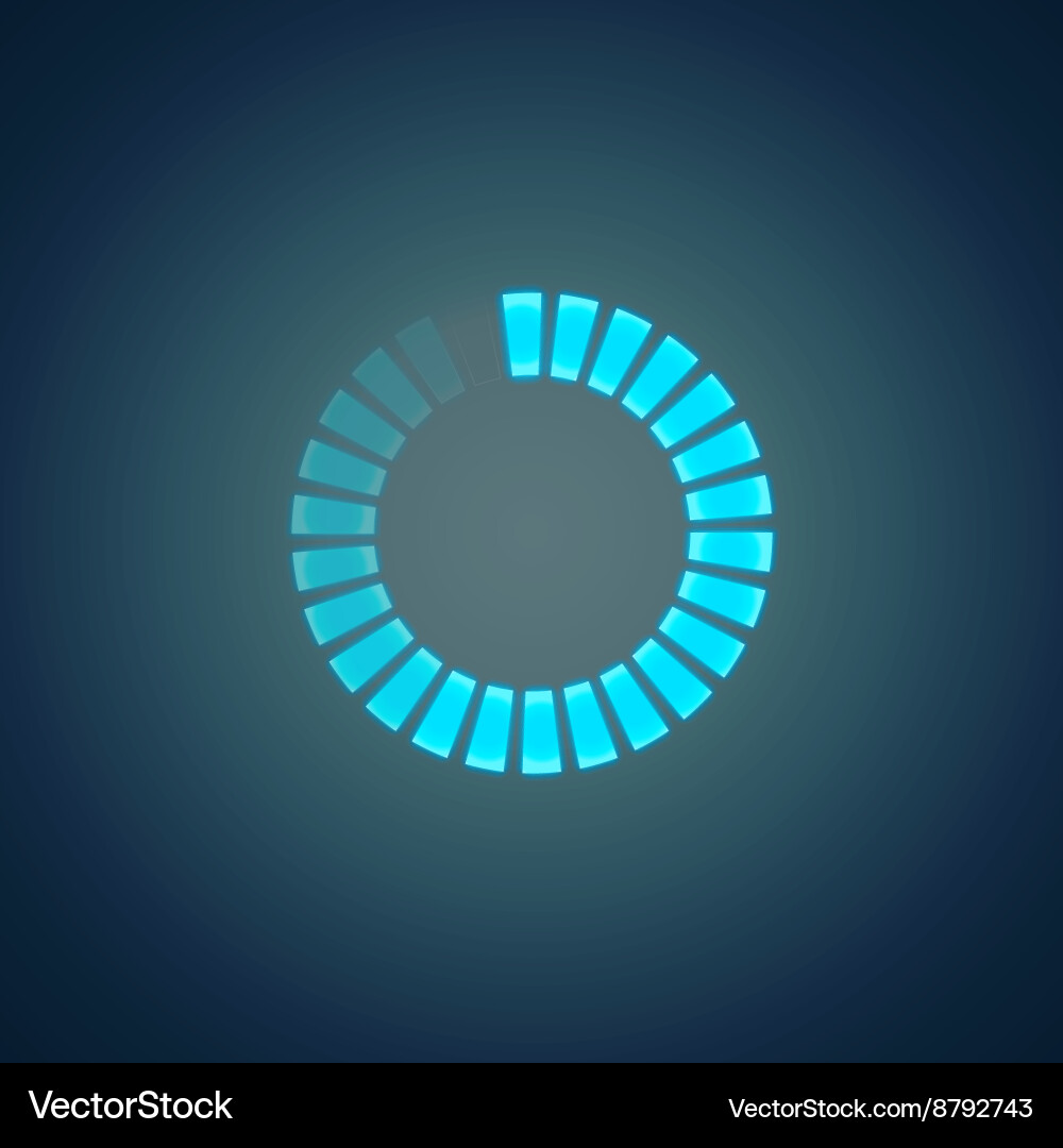 Loading Circle Progress Bar vector image