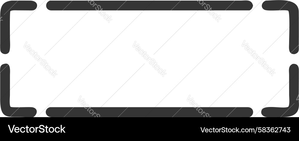 Modern Rectangular Frame Vector Image