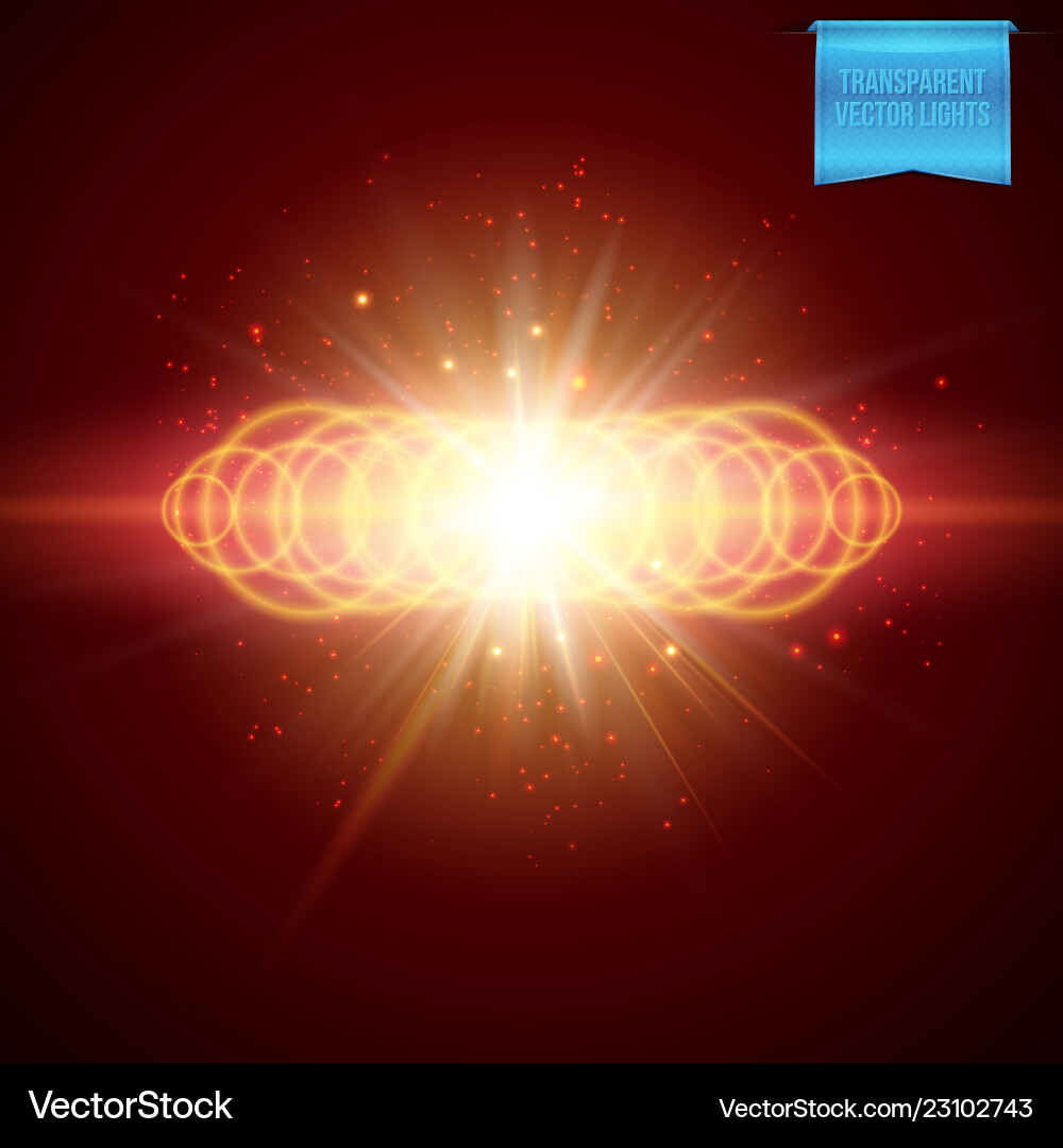Multiple ringed red explosion background Multiple ringed red explosion background vector image