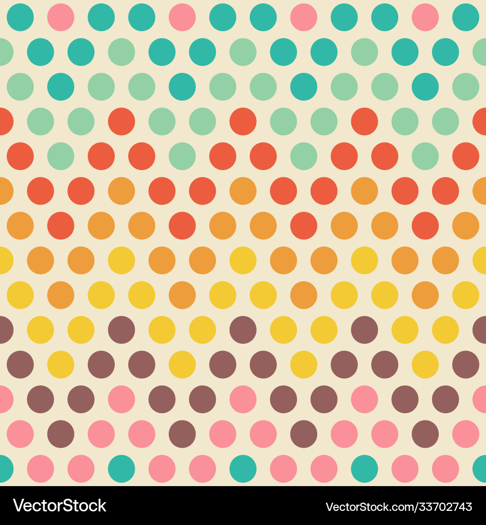 Seamless pattern with color circle chevron vector image