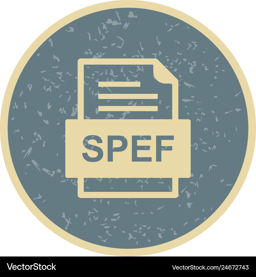 Spef file document icon Vector Image