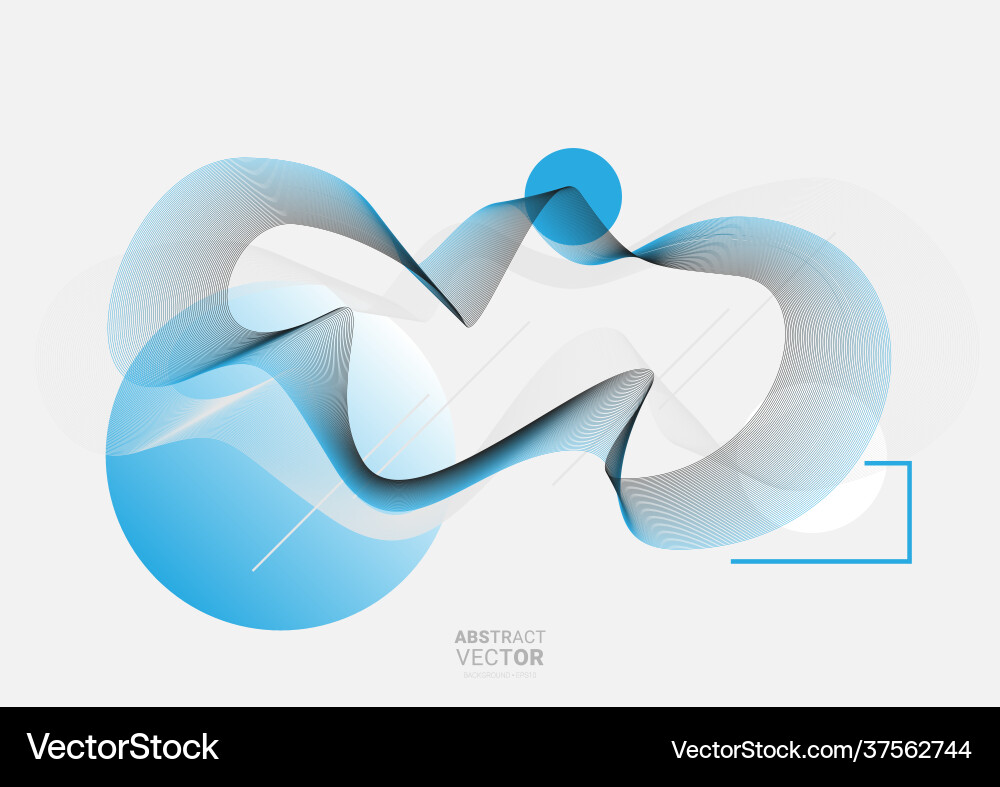 Abstract background with dynamic linear waves Abstract background with dynamic linear waves vector image