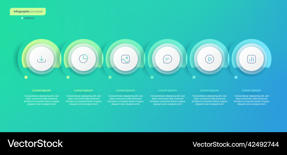 Abstract gradient minimalistic infographic Abstract gradient minimalistic infographic vector image