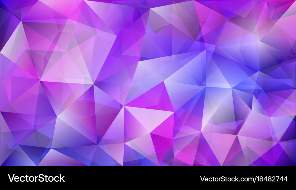 Abstract low polygonal background of triangles vector image