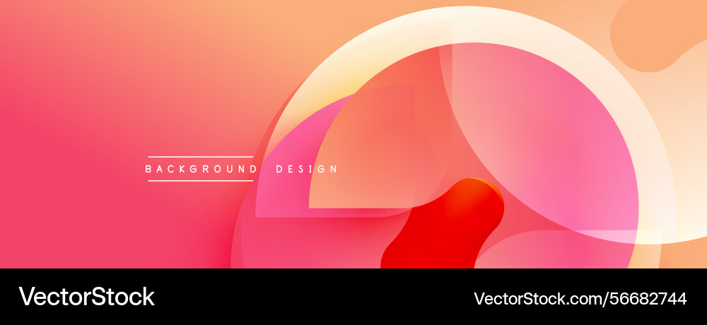 Abstract pink red gradients create dynamic layers Vector Image