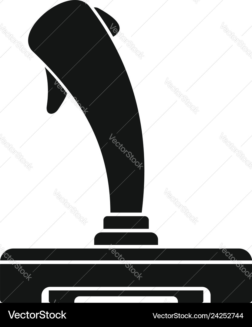 Airplane control gamepad icon simple style Airplane control gamepad icon simple style vector image