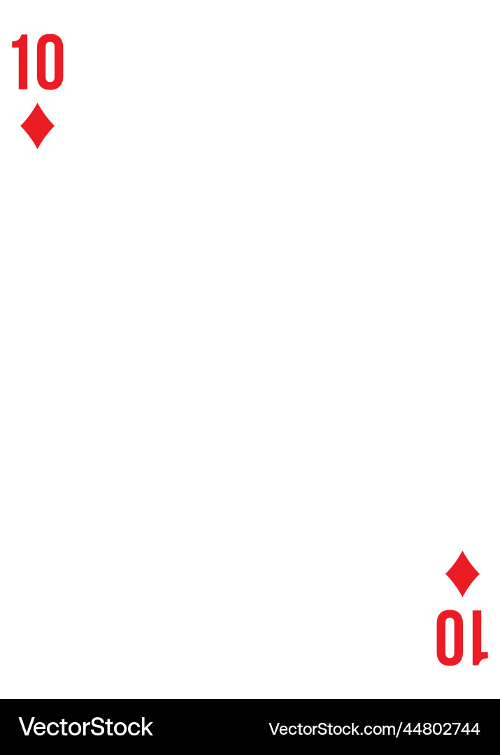 Custom of playing card template for any design Vector Image