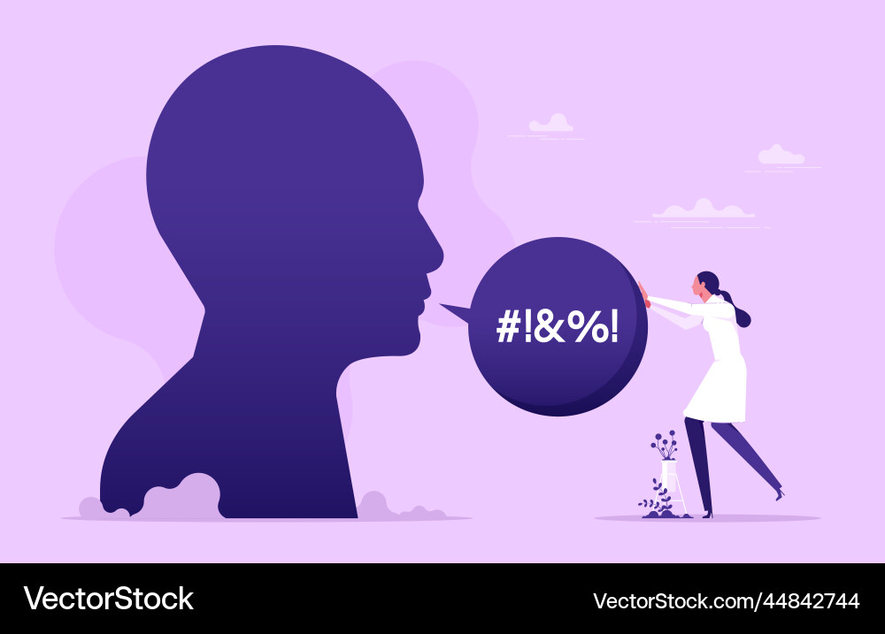 Employee working in high stress conditions Vector Image