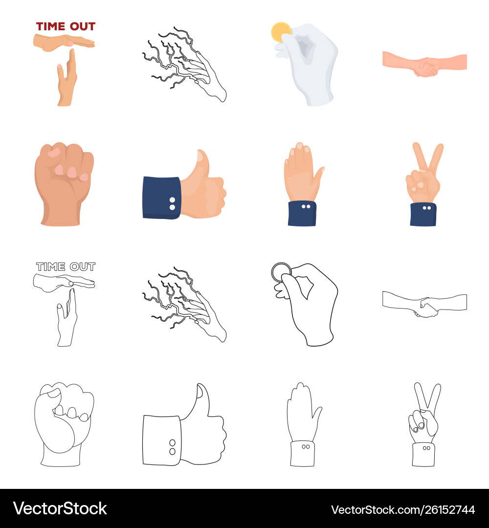 Isolated object animated and thumb symbol Vector Image
