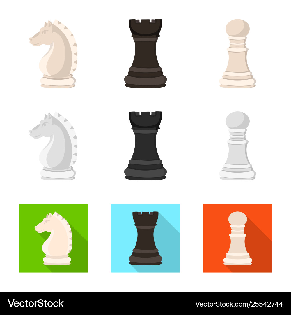 Isolated object checkmate and thin symbol set Isolated object checkmate and thin symbol set Vector Image