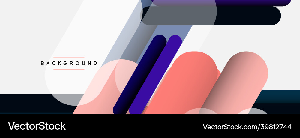 Overlapping round shapes and lines background Overlapping round shapes and lines background vector image