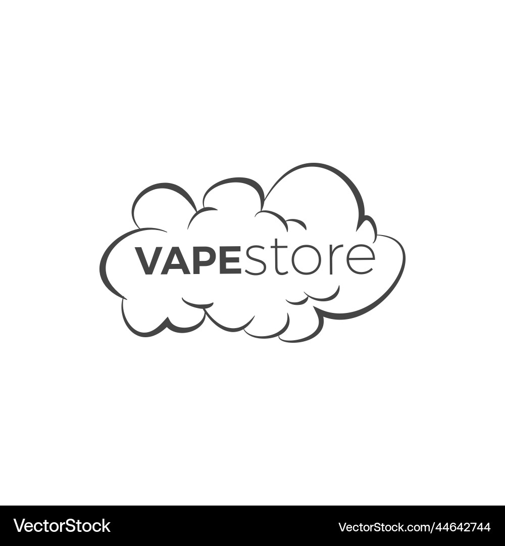 Vape Store Logo oder Icon Umriss Vape Store Logo oder Icon Umriss vektorbild