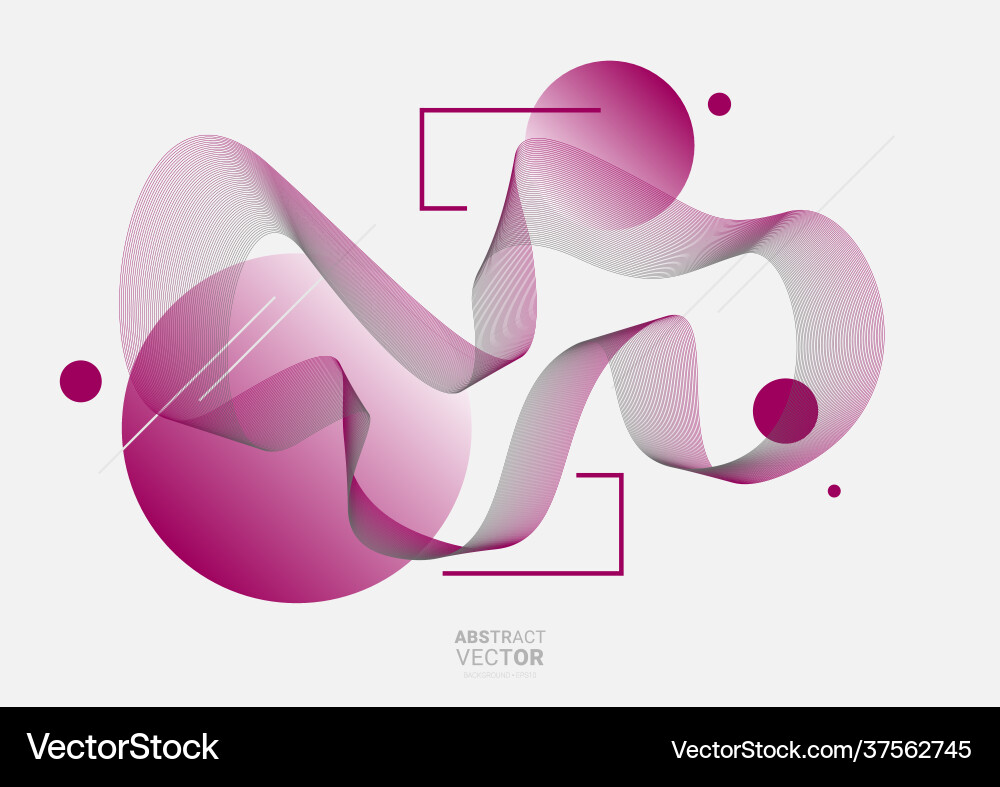 Abstract background with dynamic linear waves Abstract background with dynamic linear waves vector image