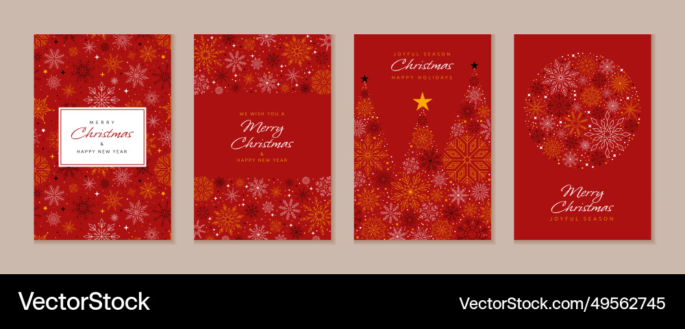 Christmas greeting cards new year celebration Christmas greeting cards new year celebration vector image