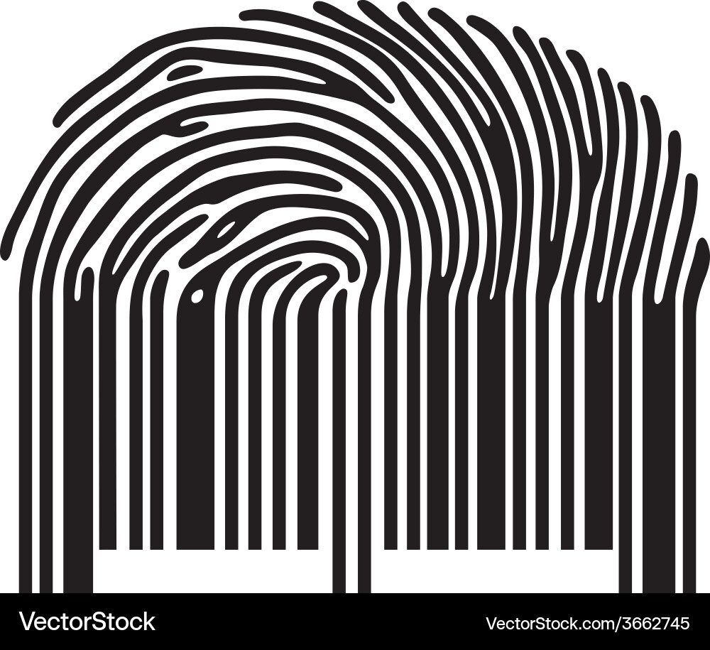 Fingerprint Scan vector image