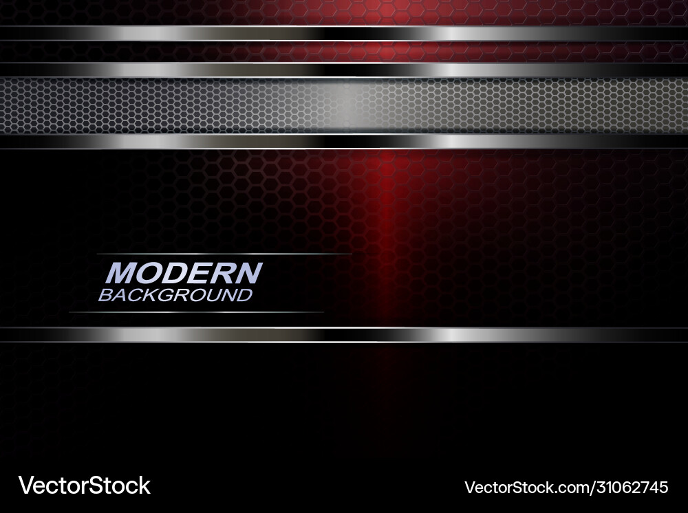 Red dark background with a gradient mesh frame vector image