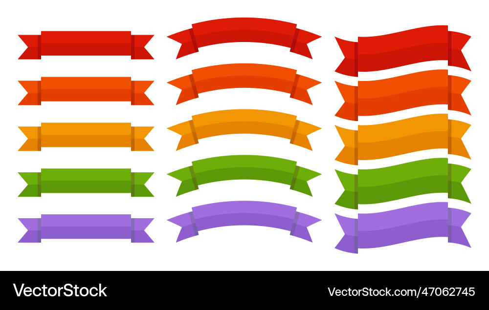 Ribbon badge design with space text sticker label Vector Image