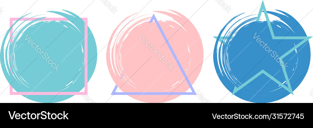 Set colorful banner - pattern for web vector image