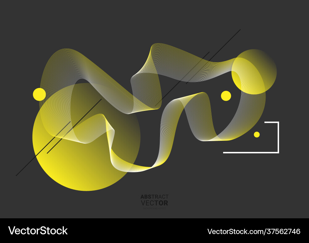 Abstract background with dynamic linear waves Abstract background with dynamic linear waves vector image
