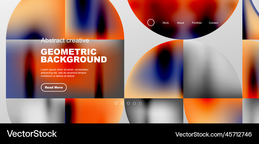 Abstract circles and lines geometric minimal Vector Image