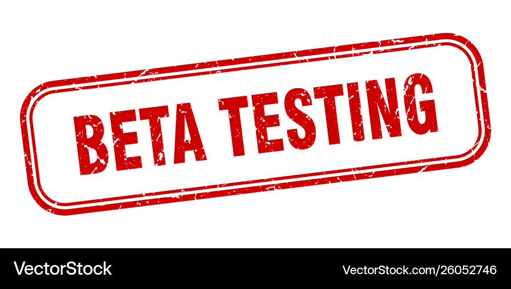 Beta testing Vector Image