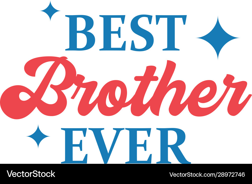 Bruder Zitat Schriftart Bruder Zitat Schriftart vektorbild